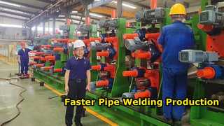 Máy hàn ống cao tần được CE phê duyệt Được trang bị hệ thống PLC Chế độ thay đổi khuôn nhanh