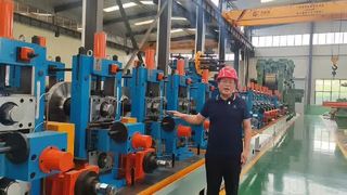 Máy nghiền ống ERW Máy hàn ống tần số cao để sản xuất ống tròn hình chữ nhật vuông