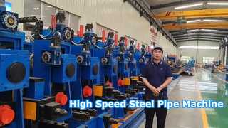 Máy nghiền ống thép carbon ERW tốc độ cao Máy làm ống HF