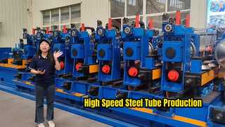 Máy nghiền ống ERW được chứng nhận tần số cao Máy nghiền ống hàn Động cơ máy ống thép carbon