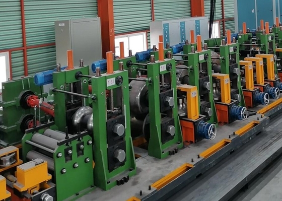 114Mm thay đổi nhanh cuộn cao tần số ống máy thép may thẳng