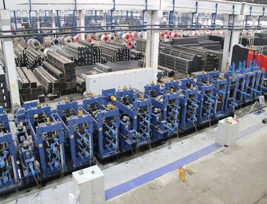 600kw Tốc độ cao ống máy hàn quy trình dây chuyền sản xuất ống thép