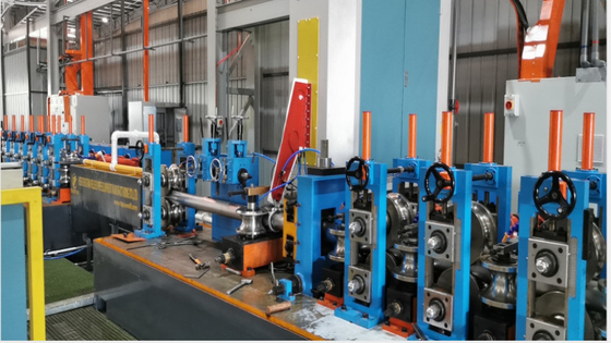 Mẫu máy ống chính xác Thép galvanized Square Tube Mill 3,0mm dày PLC điều khiển chức năng tự động