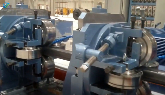 Hồ sơ thép Máy nghiền ống Đóng gói tự động Máy hàn 300 KW