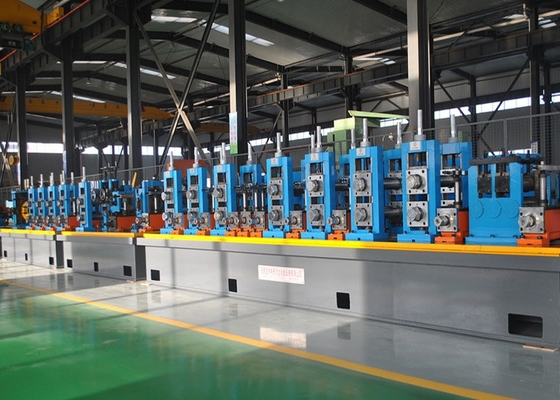Đường kính màu xanh 33,7-60,3mm Máy nghiền ống thép carbon Tốc độ 70m / phút