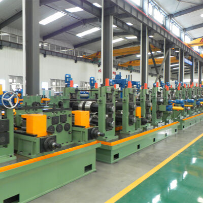 ERW Máy sản xuất ống dẫn với động cơ & PLC 45kw Điện lực cho dây chuyền sản xuất ống dẫn thép cacbon 60-140mm Vòng ống dẫn ống dẫn máy