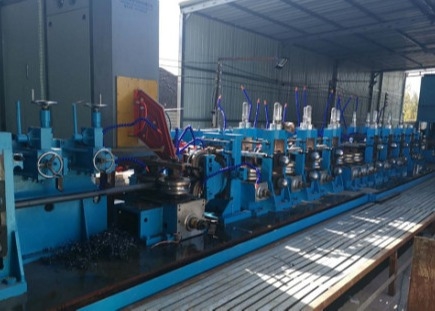 Dây chuyền sản xuất ống thép Hfw Hg50 100m / phút ISO